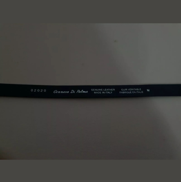 size M Black Belt Gennaro Di Palma Genuine Leather - Picture 5 of 16